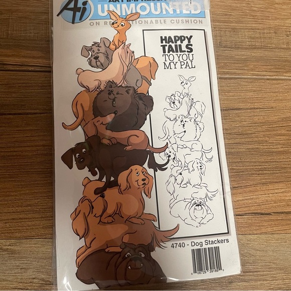 Art Impressions Dog Stackers Stamp cute dog pile stamp new in package - Picture 2 of 4